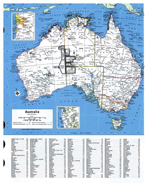 Detailed administrative map of Australia | Australia | Oceania | Mapsland | Maps of the World