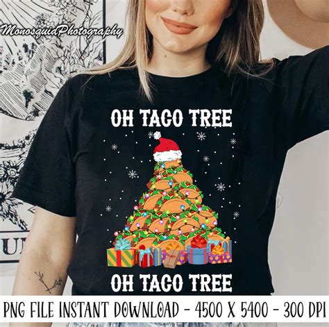 Oh Taco Tree Png, Taco Christmas Tree Png, Taco Mexican Tree Png ...