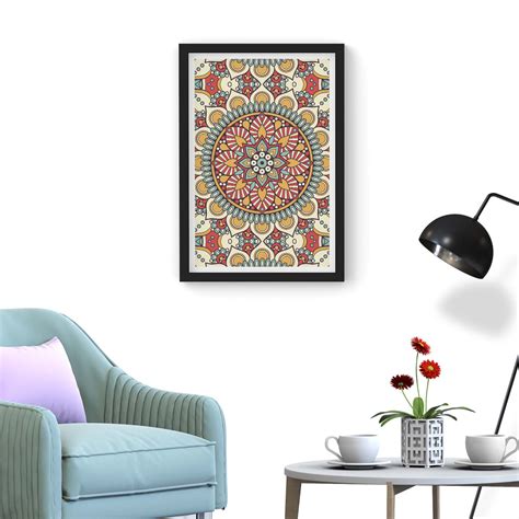 Rich colors mandala - Framed Poster | Kritinova – KRITINOVA INDIA