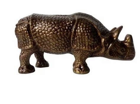 Metal Rhino Statue - Large Aluminium Rhino Wall Sculpture Statue ...