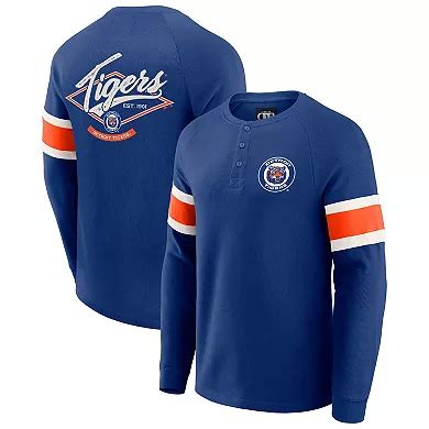 Men's Darius Rucker Collection by Fanatics Blue Detroit Tigers Waffle ...
