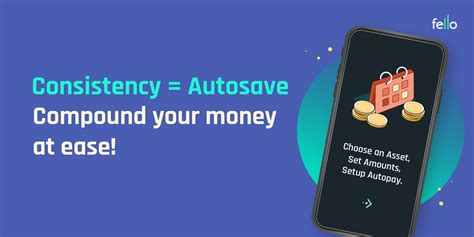 Autosave to compound your money consistently