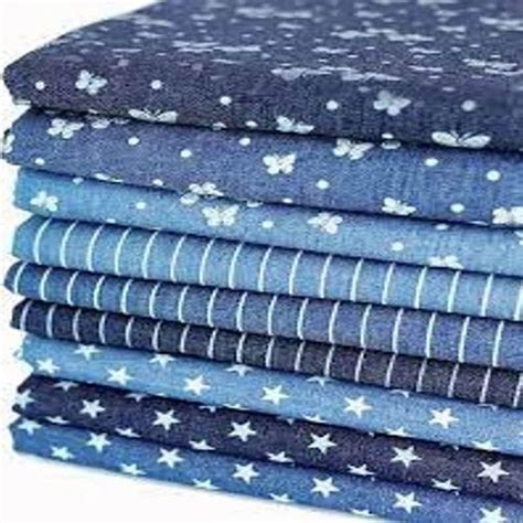 Fancy Denim fabrics - Denim Cotton Printed Fabric Wholesale Supplier ...