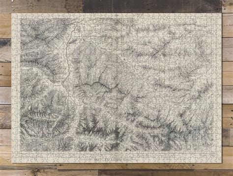 Buy 1000 Piece Jigsaw Puzzle for Adults -1802 Map of Arau sic, Suiss ...