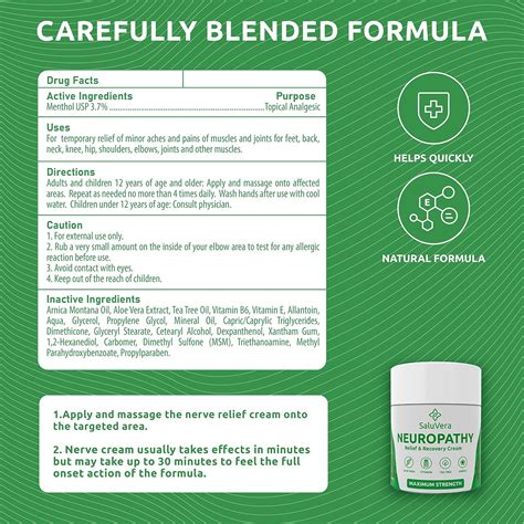 SaluVera Fast-Acting Neuropathy Relief Cream for Foot, Hand, India | Ubuy