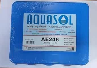 AQUASOL AE246 Chlorine (Idometric) Test Kit (10-200 mg/l), 300 Tests ...