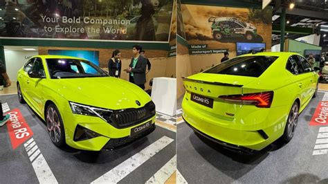 New Skoda Octavia RS Makes India Debut at Bharat Mobility Expo 2025