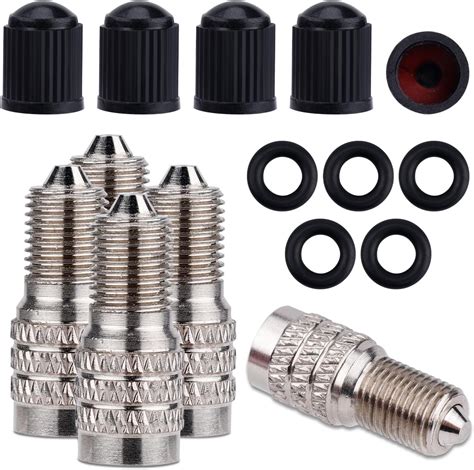 Amazon.com: 5pcs Double Seal Valve Stem Cap, High Pressure Tire Valve ...