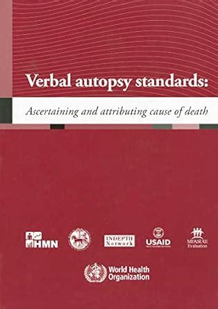 Buy Verbal Autopsy Standards: Ascertaining and Attributing Cause of ...