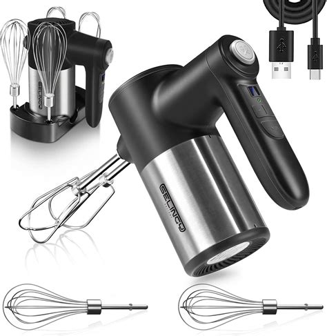 Amazon.com: Rechargeable Cordless Hand Mixer Electric - 7 Speed ...