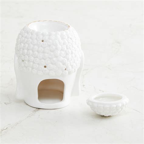 Buy Marshmallow Ceramic Buddha Oil Burner Set from Home Centre at just ...
