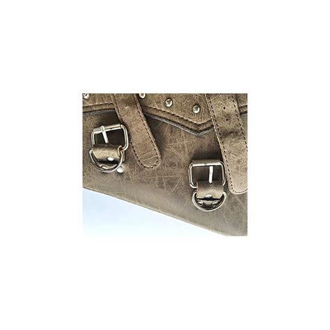 Buy Grneric Brown Motorcycle Saddlebags, Synthetic Leather Side Bags ...