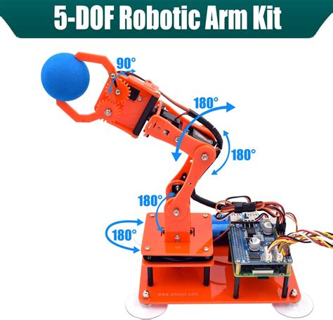 Adeept 5-DOF Robotic Arm Kit Compatible with India | Ubuy