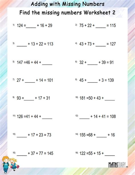 Image result for Math Pages Missing Addends