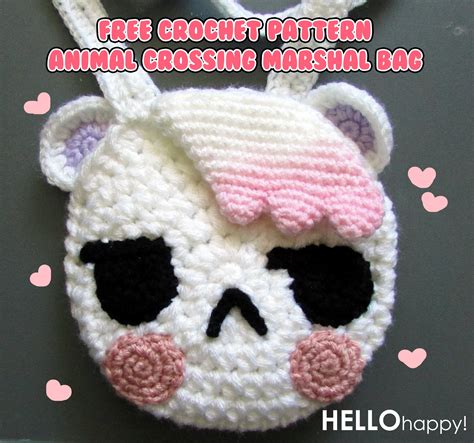Free crochet pattern: Animal Crossing Marshal bag - HELLOhappy