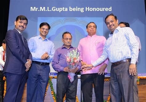 MLGupta ji honoured with Life Time Achievement Award on CA Day ...