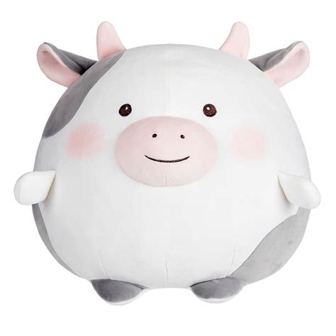 Buy MINISO Round Cow Plush Toy Stuffed Animal Toys Pillow Plushies for ...