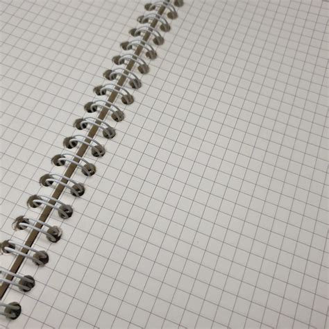 Grid Notebook - A5 size - Wire binding, GRAPHBOOK MJ design - The Inkjection