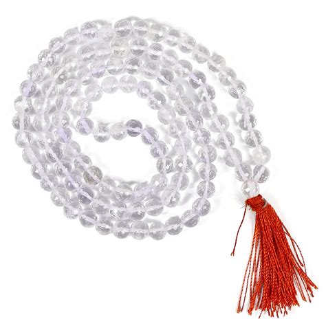 Buy Reiki Crystal Products Natural AAA Clear Quartz Mala Crystal ...