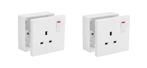 Buy SHP Electrical® 13A Single One Gang Switched Socket & Premium ...