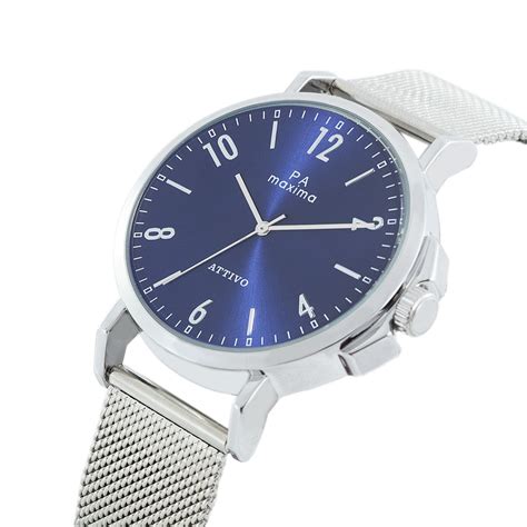 Maxima ATTIVO Men Blue Dial Analogue Watch - 54640CAGI