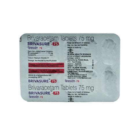 Brivasure-75 Tablet 10's Price, Uses, Side Effects, Composition ...