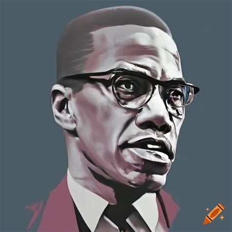 Portrait of malcolm x