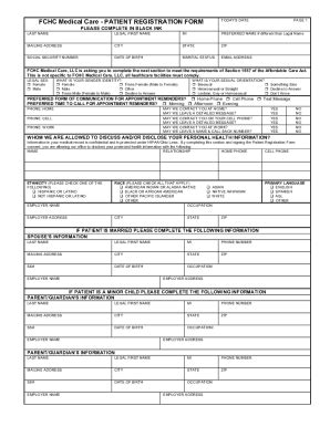 Fillable Online Patient Portal - Family HealthCare Network : Family ...