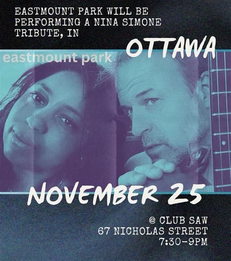 Introducing Eastmount Park…Remembering Nina Simone, SAW, Ottawa, 25 ...