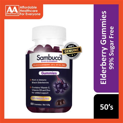 Sambucol Black Elderberry Original Gummies 50's – AA Pharmacy