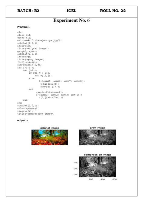 Image Compression Using MATLAB 的图像结果