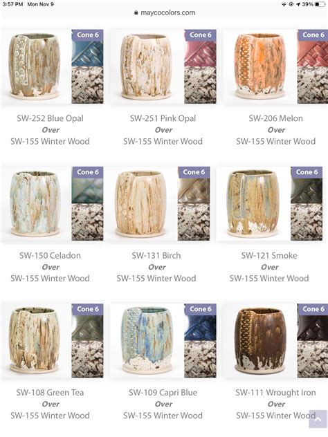 Mayco Winter Wood combinations | Ceramic glaze recipes, Glaze ceramics ...