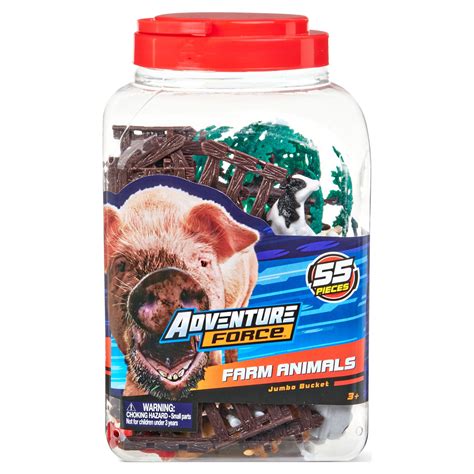 Adventure Force Farm Animals Jumbo Bucket, 55 Pieces India | Ubuy