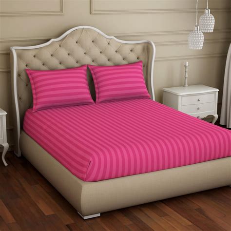 Buy SPACES Skyrise Striped 3-Piece Bedsheet Set - 274 x 274 cm from ...