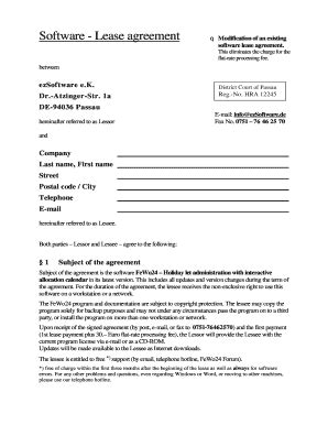 18 Printable lease modification agreement Forms and Templates ...