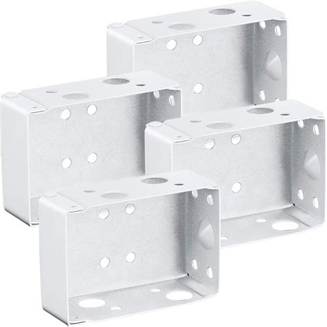 Buy Hotop 4 Pieces Blind Brackets 2 Inch Low Profile Box Mounting ...