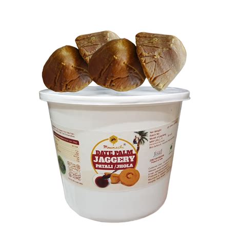 Moumachi Date Palm Jaggery pure Organic Nolen Gur Patali Khejur Gur 70 ...