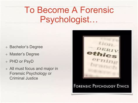 Career path: Forensic Psychology | PPTX
