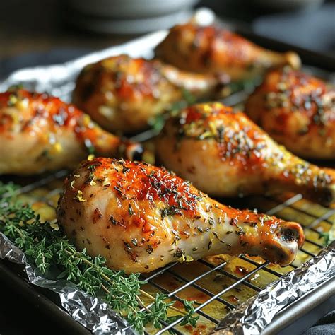 Zesty Herb-Infused Lemon Thyme Roasted Chicken Legs - Recipes By Eva