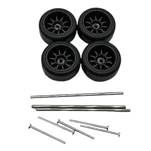 Buy ATORSE 4 Pieces Rc Car Wheels and Tires Rc Alloy Car Accessories ...