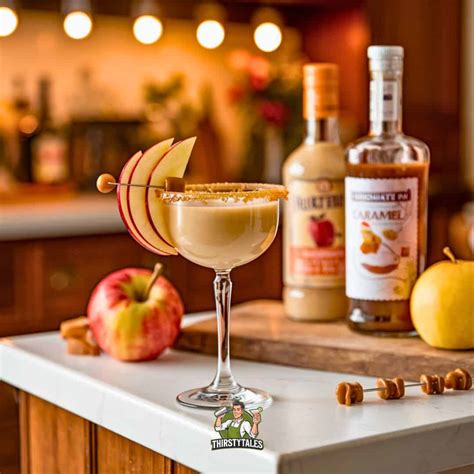 Rumchata Caramel Apple Martini Cocktail Recipe - Thirsty Tales
