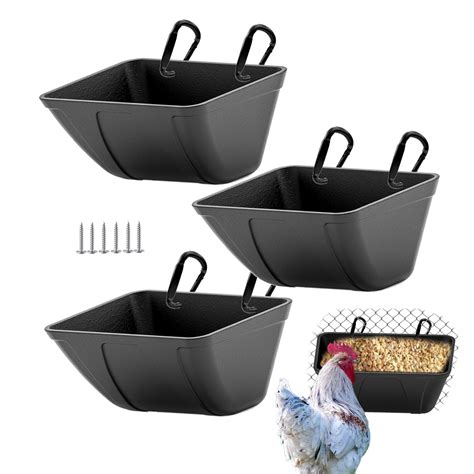 Buy mozoba Hanging Chicken Feeder Trough for Goat Sheep Deer Poultry ...