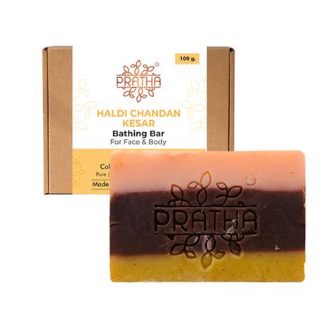 Haldi-Chandan-Kesar | Cold Process Handmade Soap | PRATHA NATURALS