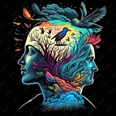 Half Human Half Bird Drawing