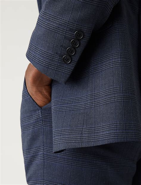 Buy Regular Fit Prince of Wales Check Suit Jacket at Marks & Spencer