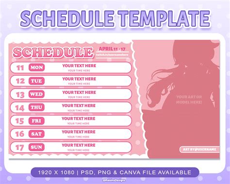 Image result for Stream Schedule Maker