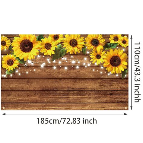 Buy Rustic Sunflowers Backdrop Sunflowers Photography Backdrop ...
