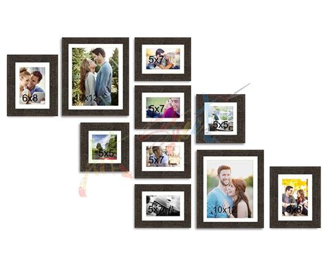 Art Street Decorative Premium Set of 10 Individual Wall Scaffold Glass ...