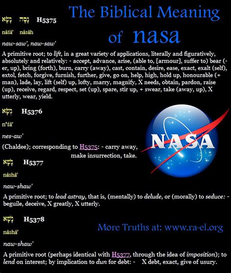 What Does Nasa Mean In The Bible at Vincent Flora blog