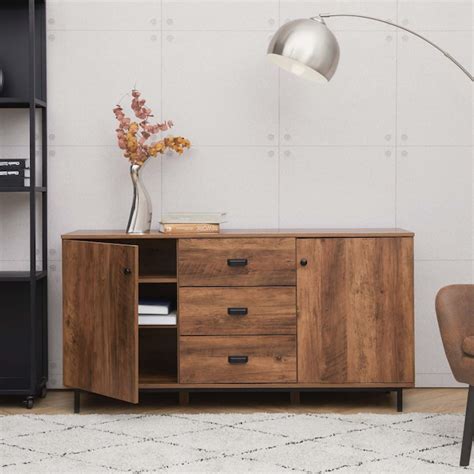 Teamson Home Brooklyn Contemporary/Modern Wood Metal Buffet in the ...